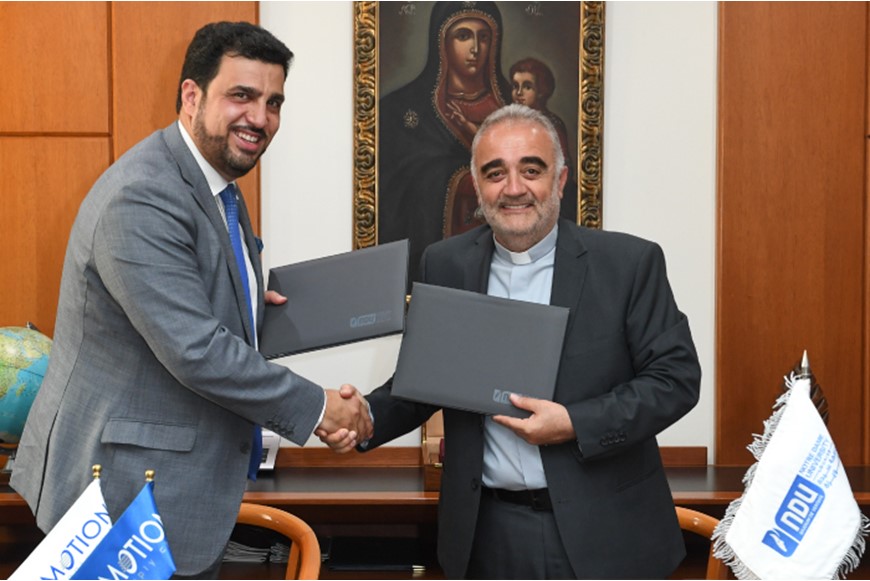 NDU Signs MoU with Alumnus and Pinning Ceremony Guest of Honor Charles Sarkis 5