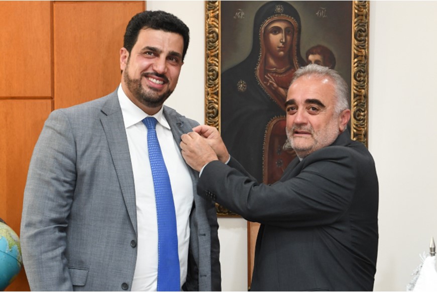 NDU Signs MoU with Alumnus and Pinning Ceremony Guest of Honor Charles Sarkis 6