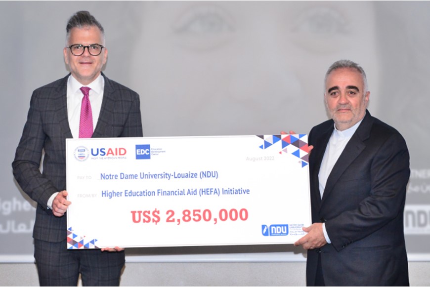 USAID Launches Financial Aid Support  for Notre Dame University-Louaize 5