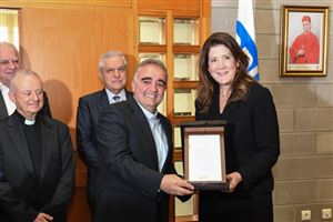 US Ambassador to Lebanon Visits NDU 7