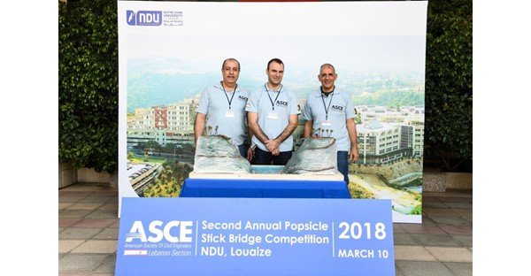 NDUers Win 2018 Inter-Universities Popsicle Stick Bridge Competition 2