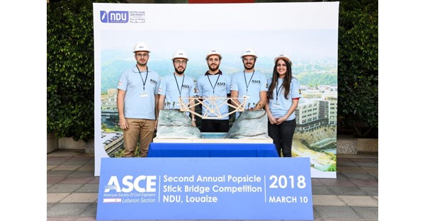 NDUers Win 2018 Inter-Universities Popsicle Stick Bridge Competition 3
