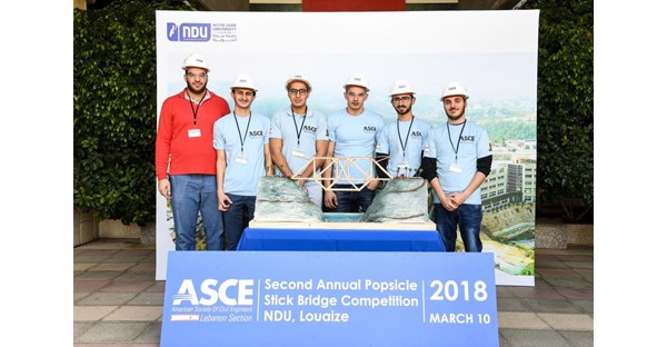 NDUers Win 2018 Inter-Universities Popsicle Stick Bridge Competition 4