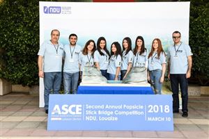 NDUers Win 2018 Inter-Universities Popsicle Stick Bridge Competition 8