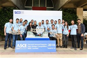 NDUers Win 2018 Inter-Universities Popsicle Stick Bridge Competition 9