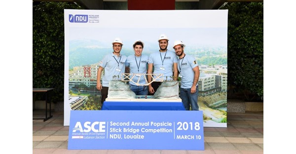 NDUers Win 2018 Inter-Universities Popsicle Stick Bridge Competition 24