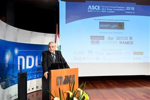 NDUers Win 2018 Inter-Universities Popsicle Stick Bridge Competition 34