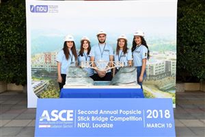 NDUers Win 2018 Inter-Universities Popsicle Stick Bridge Competition 14