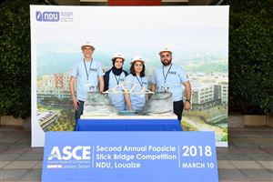 NDUers Win 2018 Inter-Universities Popsicle Stick Bridge Competition 18
