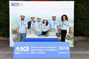 NDUers Win 2018 Inter-Universities Popsicle Stick Bridge Competition 19