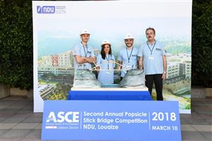 NDUers Win 2018 Inter-Universities Popsicle Stick Bridge Competition 20