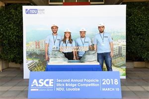 NDUers Win 2018 Inter-Universities Popsicle Stick Bridge Competition 22