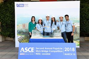 NDUers Win 2018 Inter-Universities Popsicle Stick Bridge Competition 23