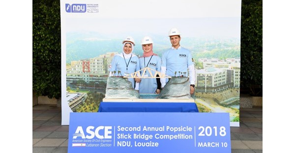 NDUers Win 2018 Inter-Universities Popsicle Stick Bridge Competition 24