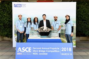NDUers Win 2018 Inter-Universities Popsicle Stick Bridge Competition 27