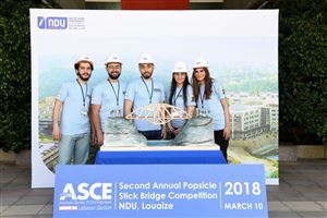 NDUers Win 2018 Inter-Universities Popsicle Stick Bridge Competition 30