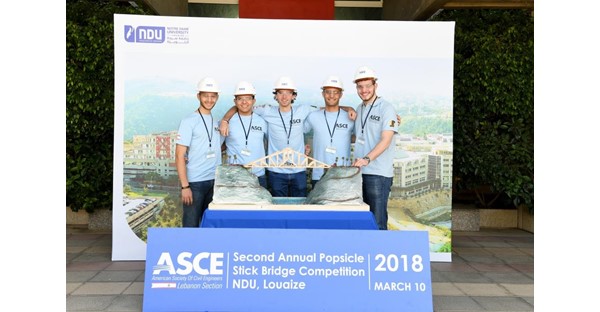 NDUers Win 2018 Inter-Universities Popsicle Stick Bridge Competition 31