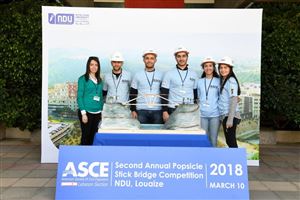 NDUers Win 2018 Inter-Universities Popsicle Stick Bridge Competition 32