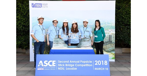 NDUers Win 2018 Inter-Universities Popsicle Stick Bridge Competition 33