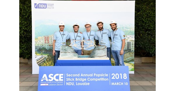 NDUers Win 2018 Inter-Universities Popsicle Stick Bridge Competition 34